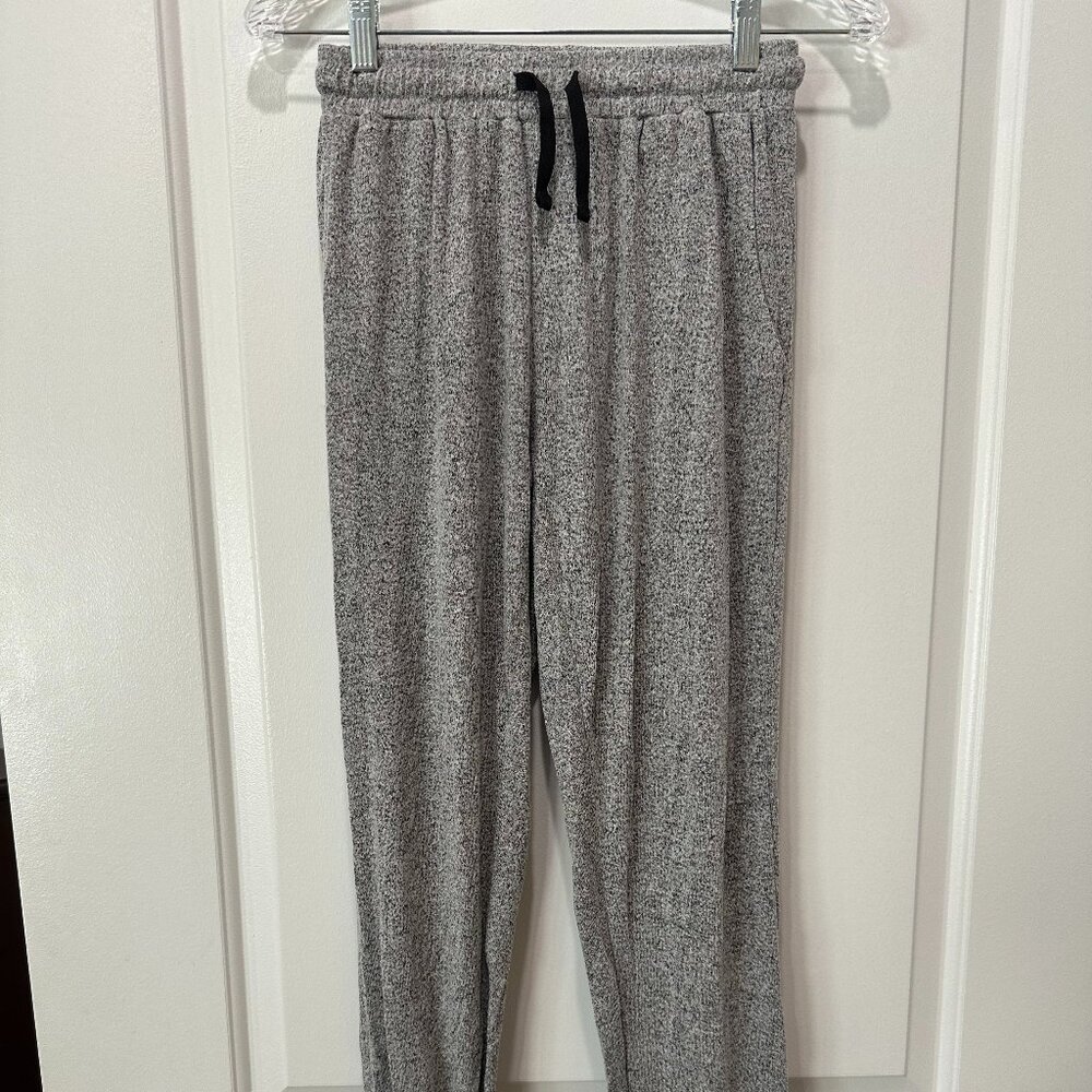 Zyia Cozy Heathered Gray Joggers | Soft Lounge Sweatpants | Size XS